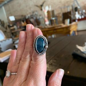 Sterling Silver and Apatite Ring